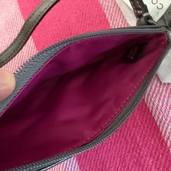 Coach Patchwork Pink & Silver Wristlet - Picture 6 of 8